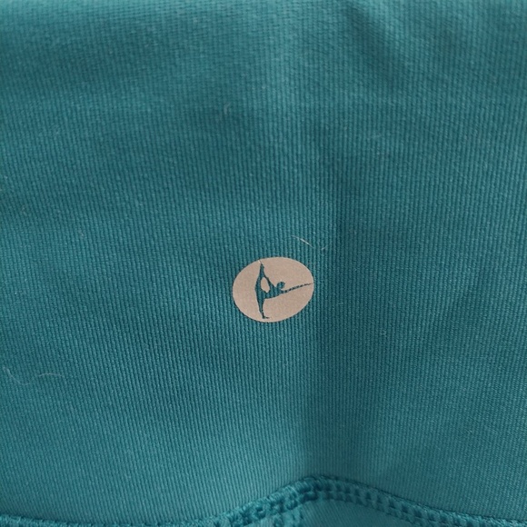 Teal Mesh Workout Leggings - Picture 3 of 6